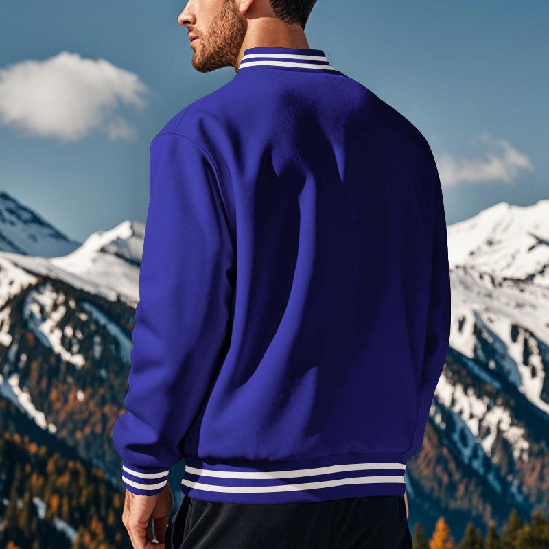 Heren Baseballjacke – Sportieve jas met staande kraag en comfortabele pasvorm