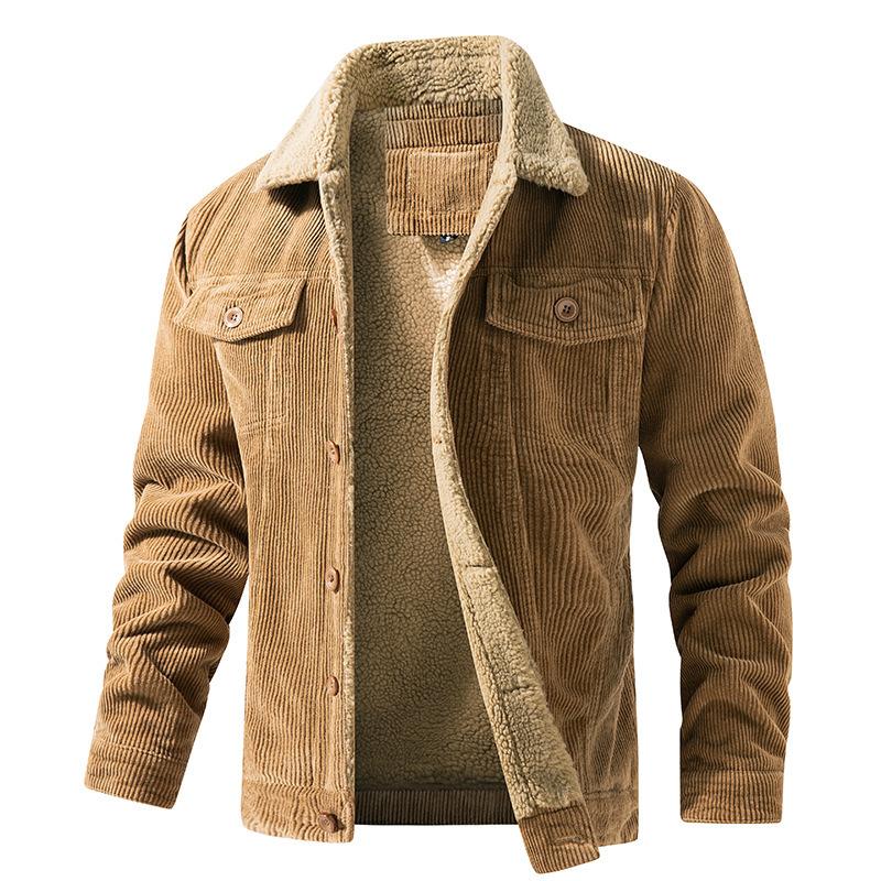 Herenjack met pluche kraag – Warm en stijlvol jack met borstzakken voor heren