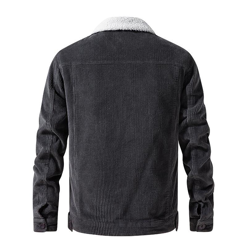 Herenjack met pluche kraag – Warm en stijlvol jack met borstzakken voor heren