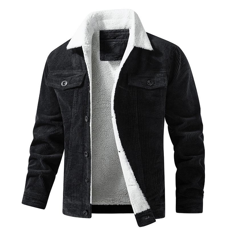 Herenjack met pluche kraag – Warm en stijlvol jack met borstzakken voor heren