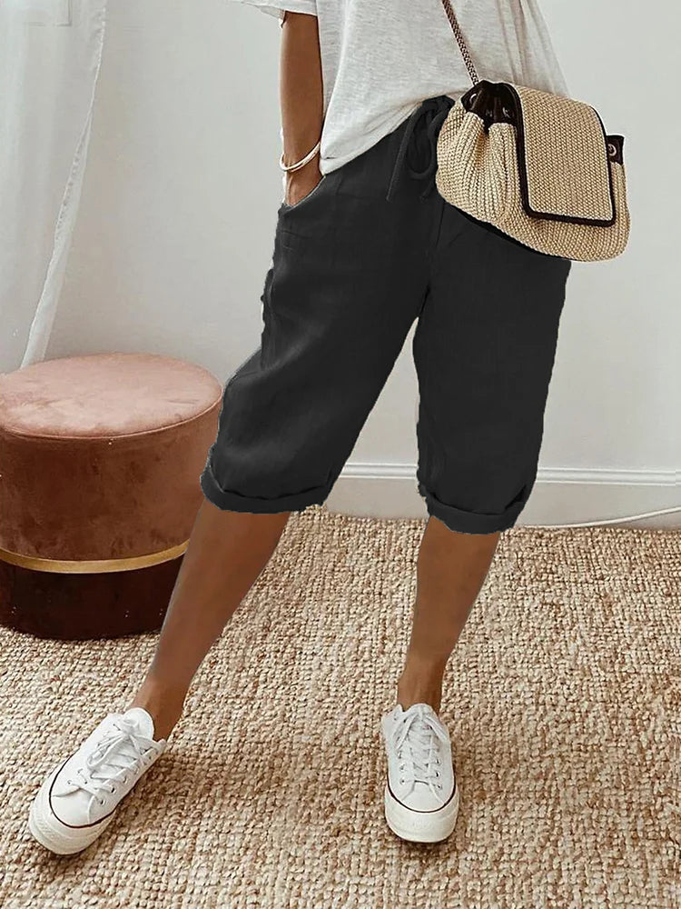 Shorts Dames Katoen – Comfortabele en Ademend Korte Broeken voor Zomer