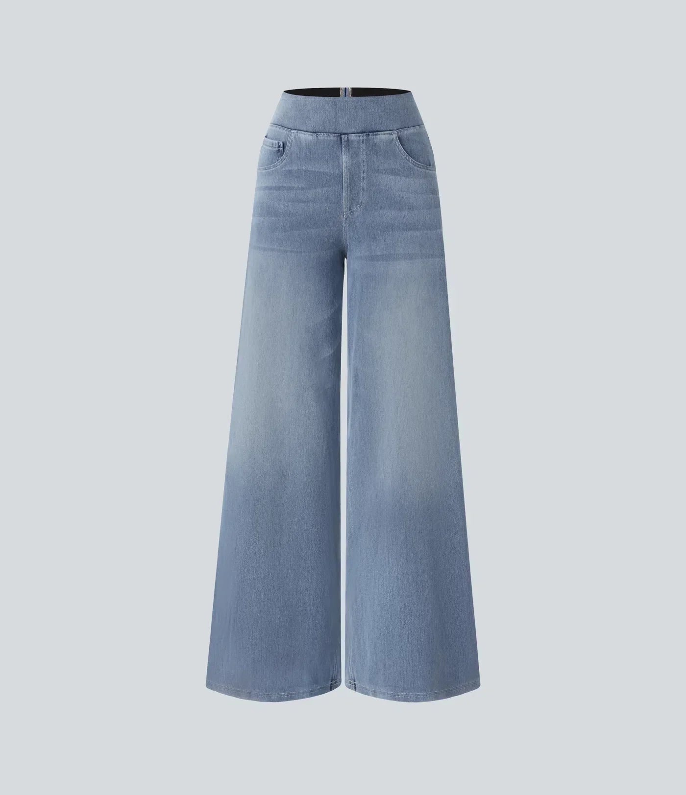 Elastische Hoge Taille Broek Dames – Comfy Broek met Stretch en Casual Design