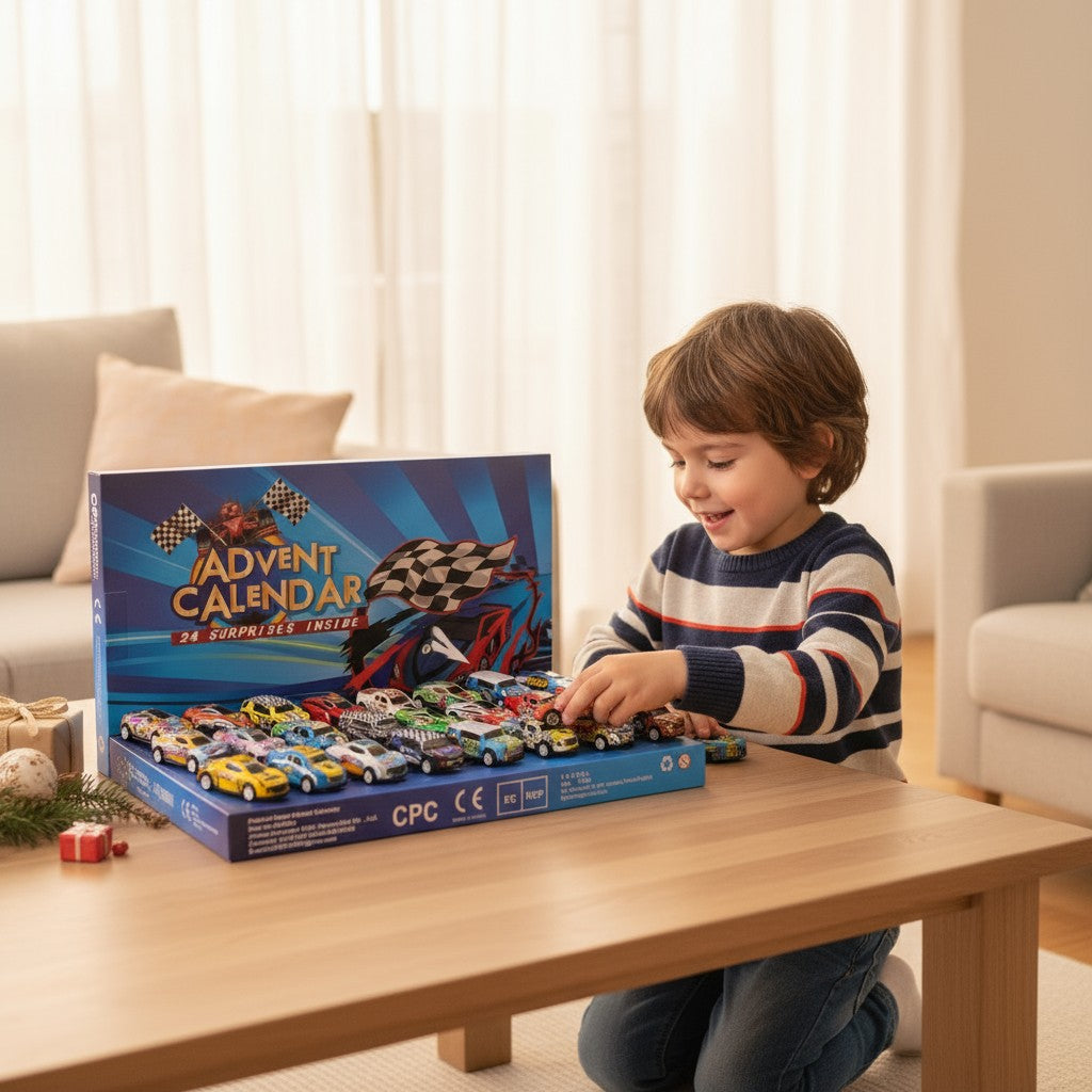 Racing Auto Advent Kalender 24 Dagen Countdown