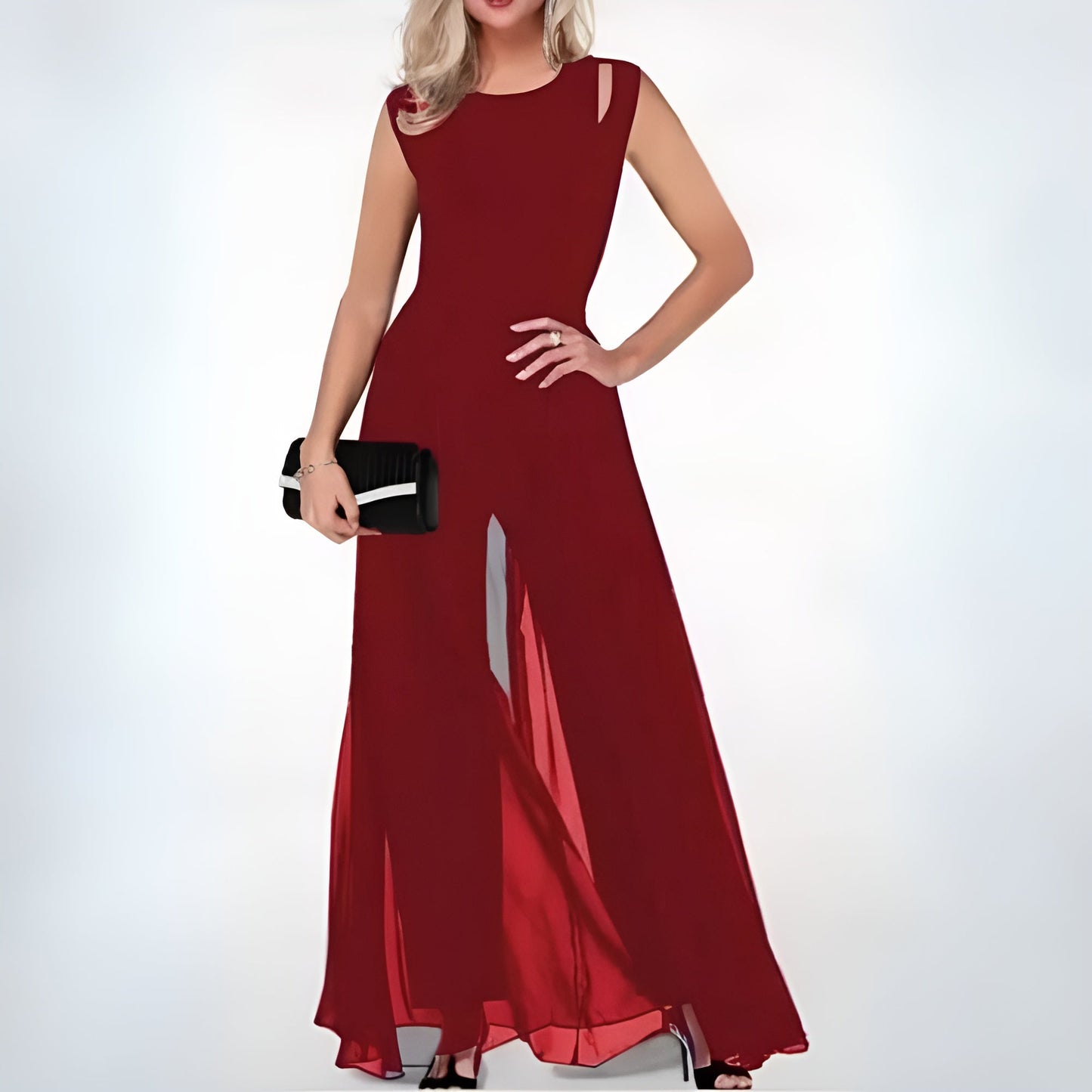 Mouwloze Jumpsuit Dames – Elegante jumpsuit zonder mouwen voor zomerfeest