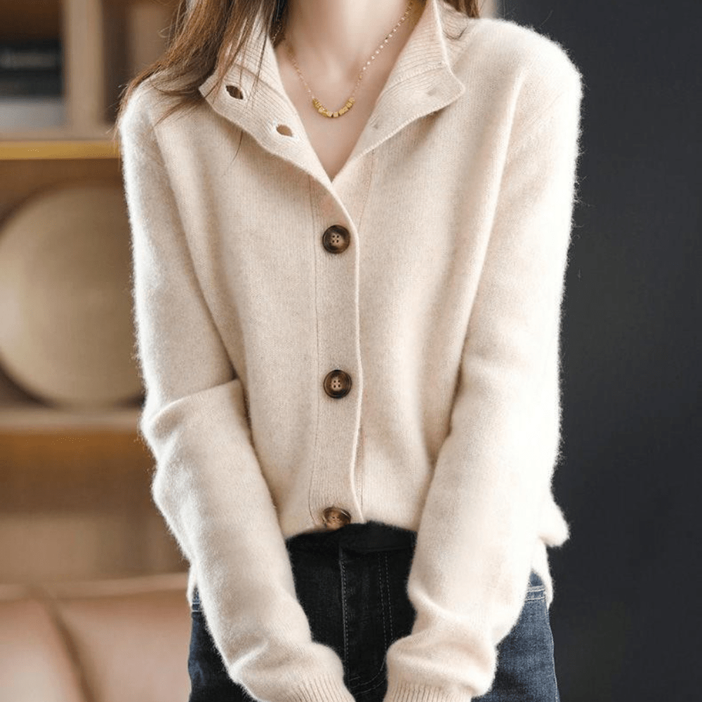 Trui Dames met Knopsluiting – Comfortabele Gebreide Trui voor Herfst en Winter