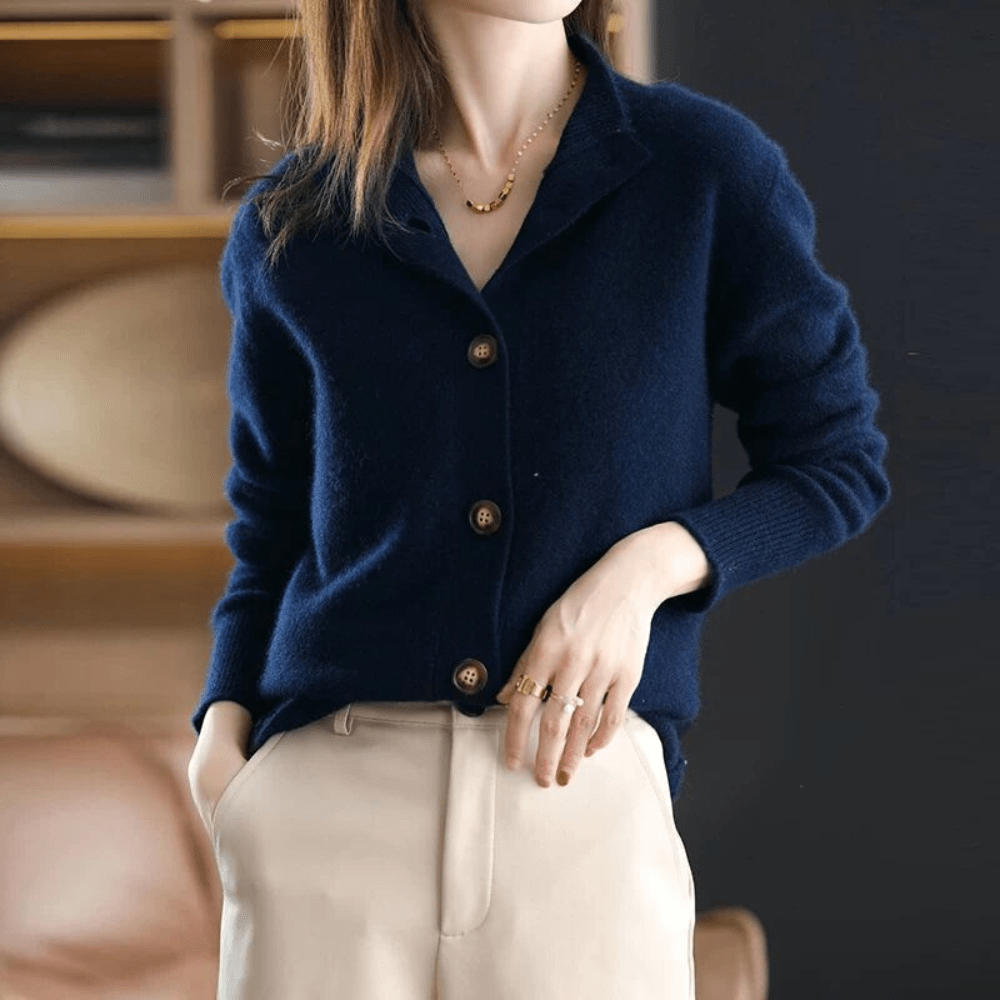 Trui Dames met Knopsluiting – Comfortabele Gebreide Trui voor Herfst en Winter