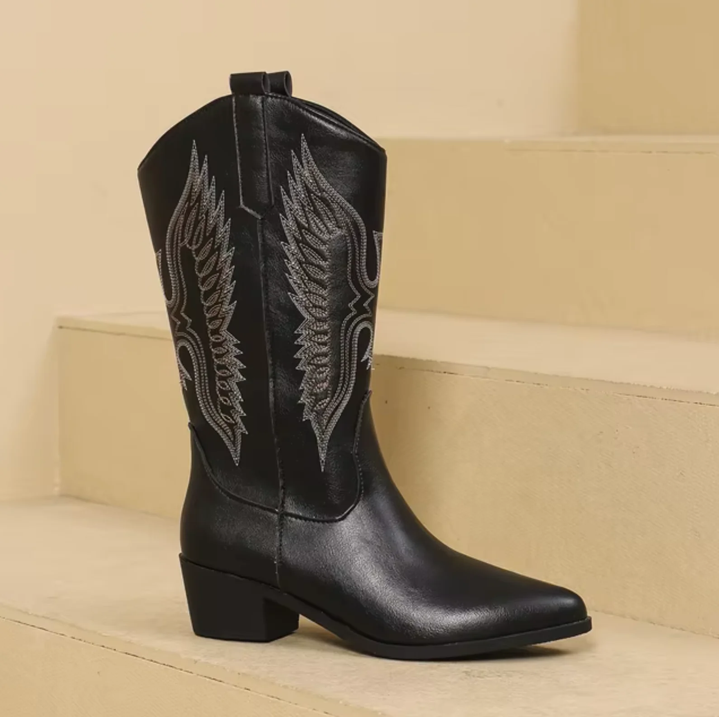 Enkellaars dames – Western-inspiratie met leren ontwerp en comfortabele pasvorm