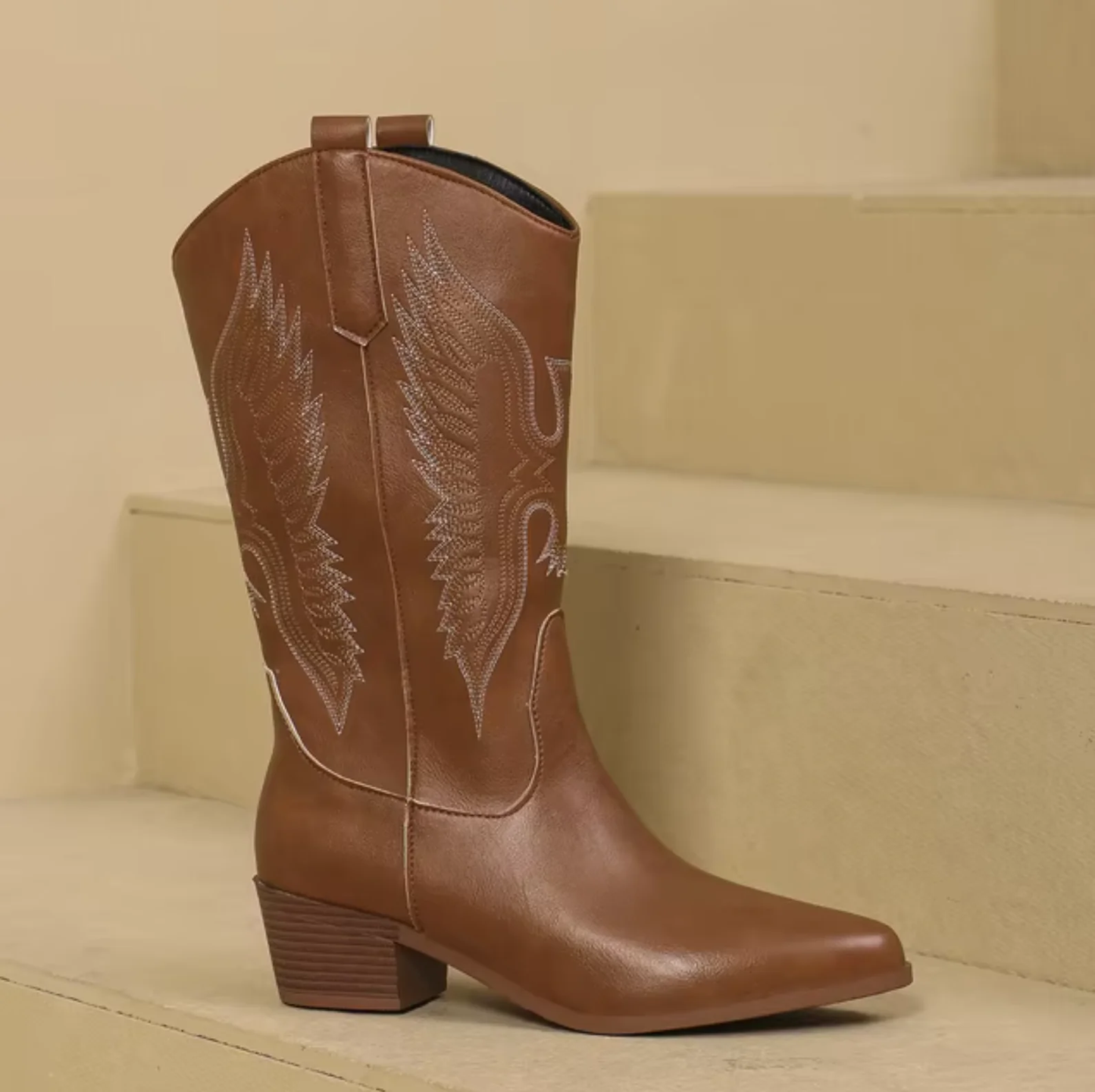 Enkellaars dames – Western-inspiratie met leren ontwerp en comfortabele pasvorm