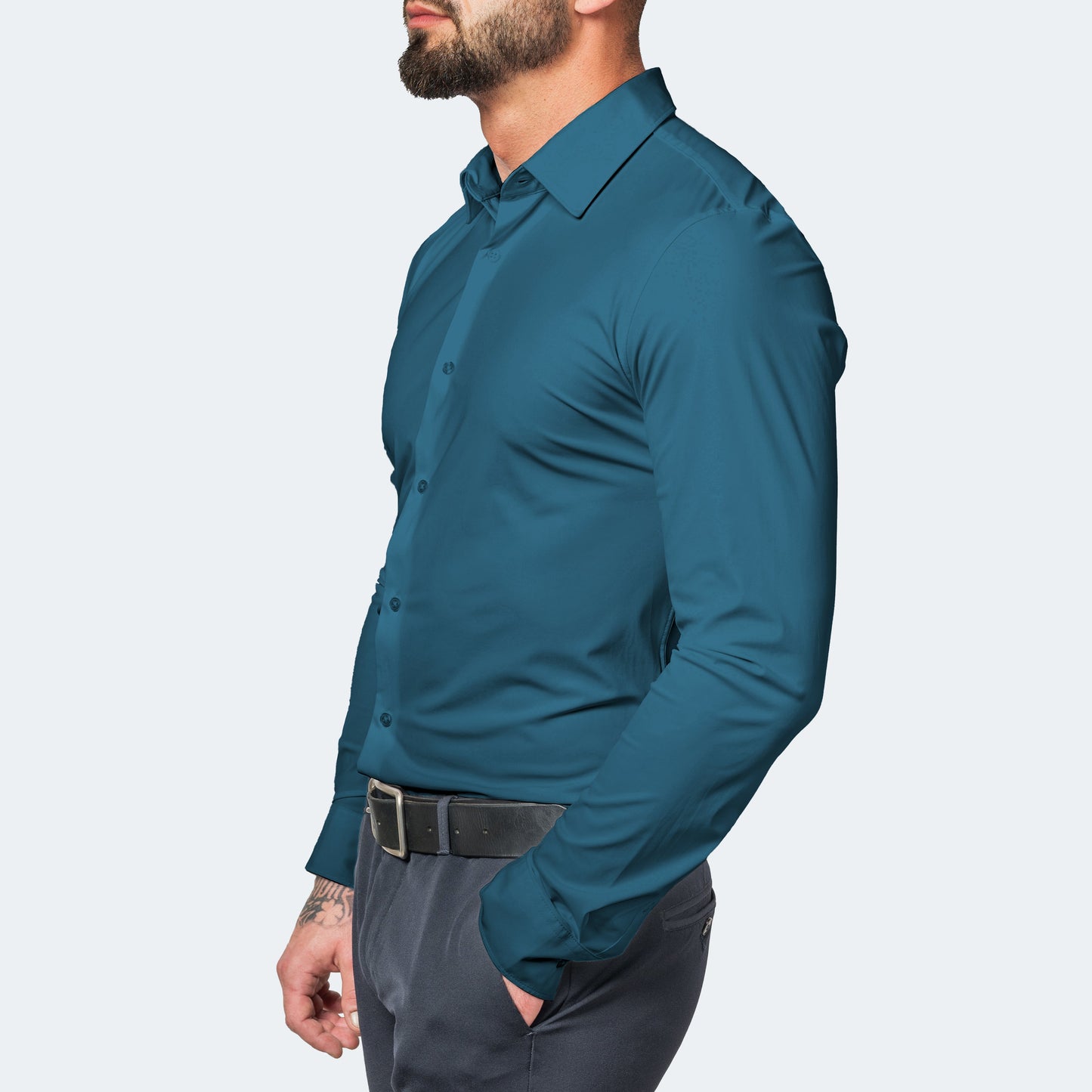 Strakke heren shirt – Rekbare stof met moderne pasvorm voor dagelijks gebruik
