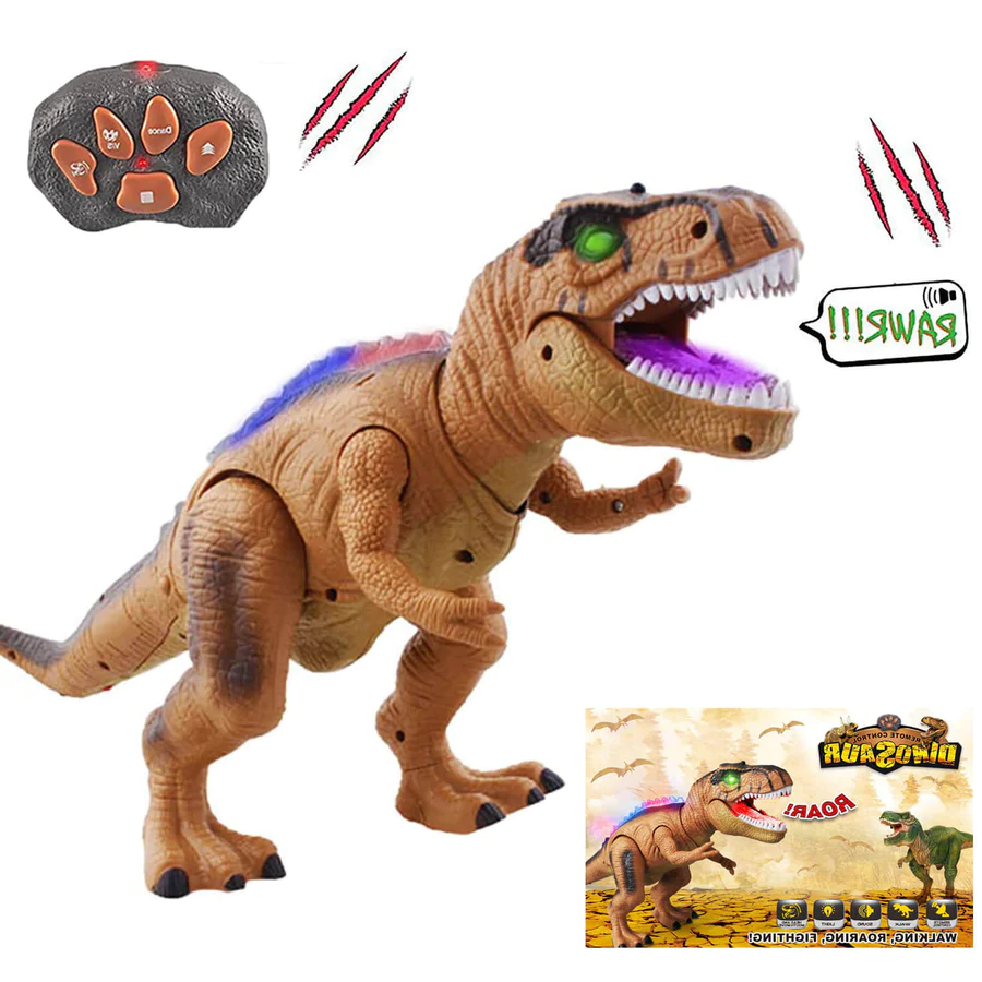 Afstandsbediening Dinosaurusspeelgoed met LED Licht