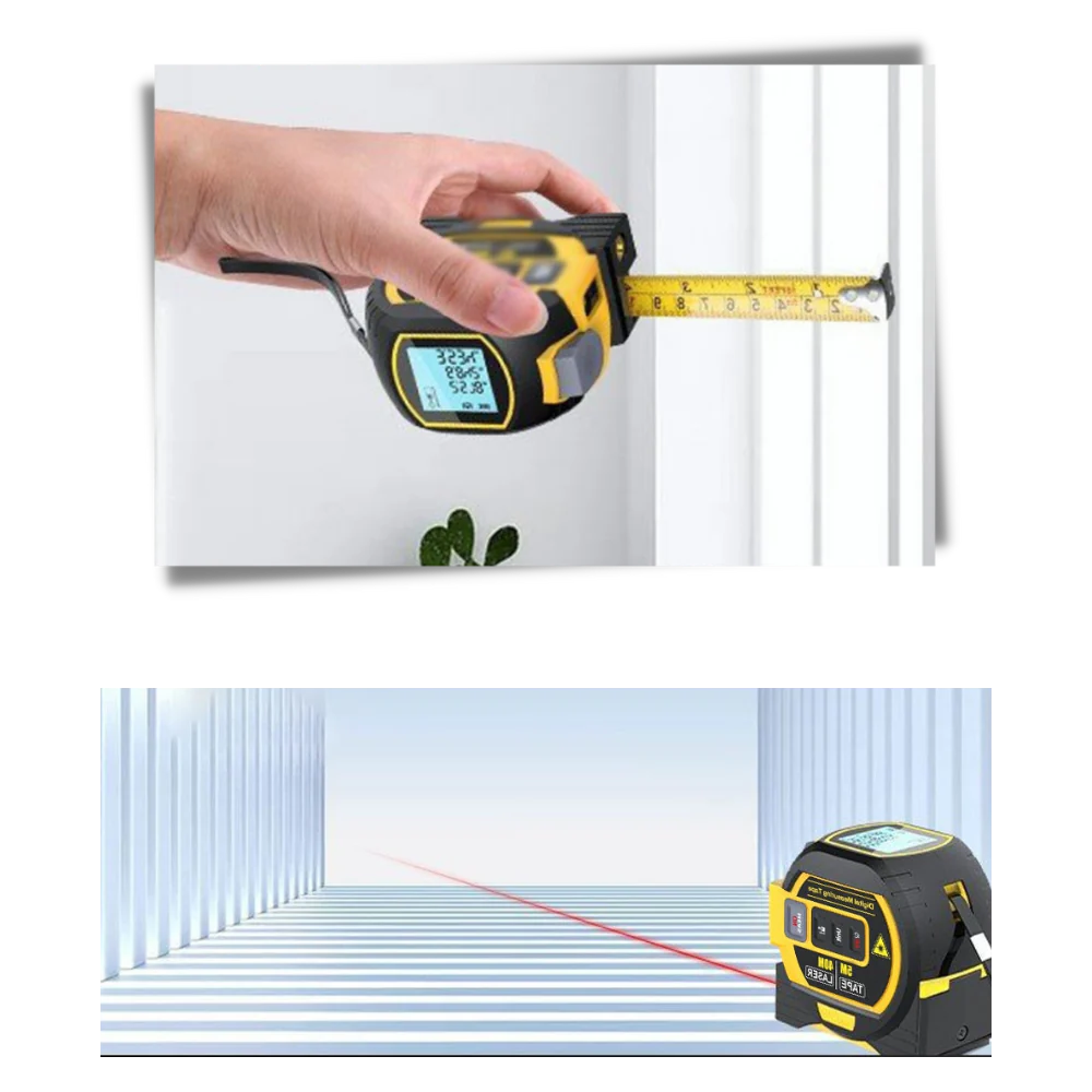 3-in-1 Laser Rolmeter Volume Meetgereedschap 40M
