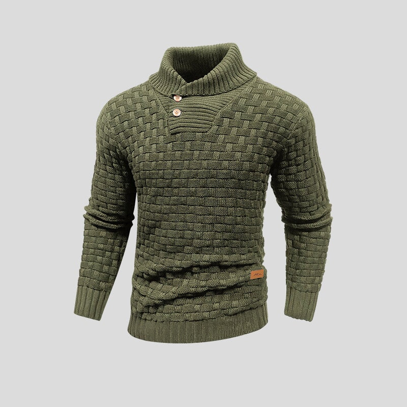 Knop-up-Pullover heren – Comfortabele trui met knopen en moderne pasvorm