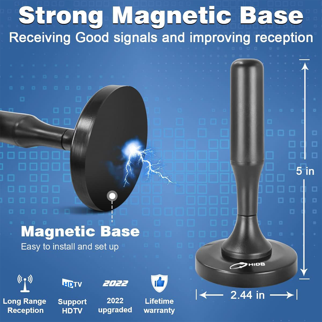 4K HDTV Antenne Magnetisch Digitale TV Antenne Binnen HD Ontvangst