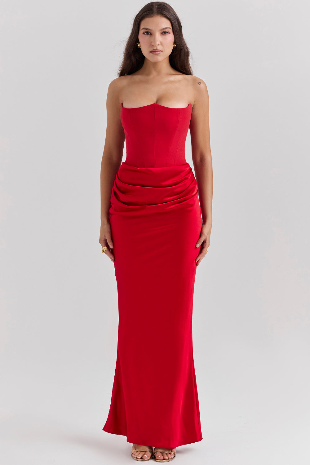 Korsetjurk dames – Elegante strapless jurk voor bruiloft en feestgelegenheden