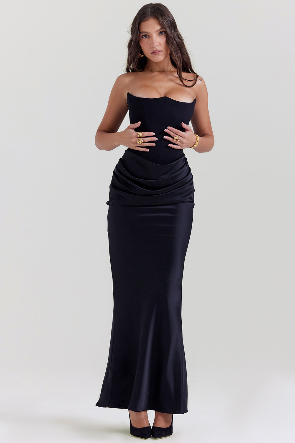 Korsetjurk dames – Elegante strapless jurk voor bruiloft en feestgelegenheden