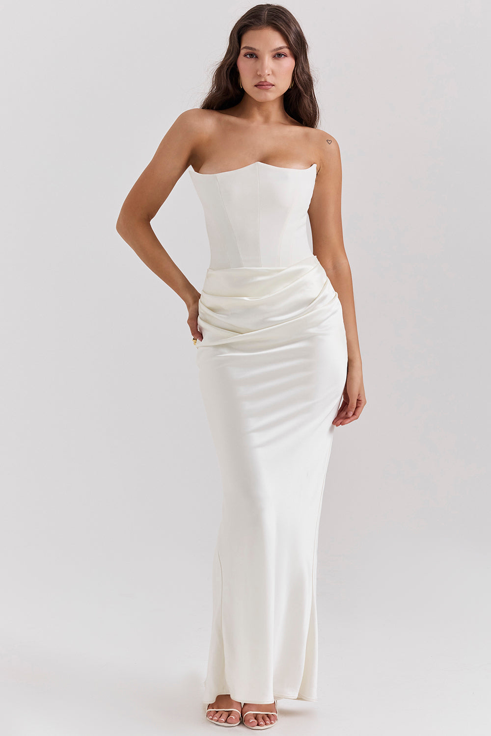 Korsetjurk dames – Elegante strapless jurk voor bruiloft en feestgelegenheden