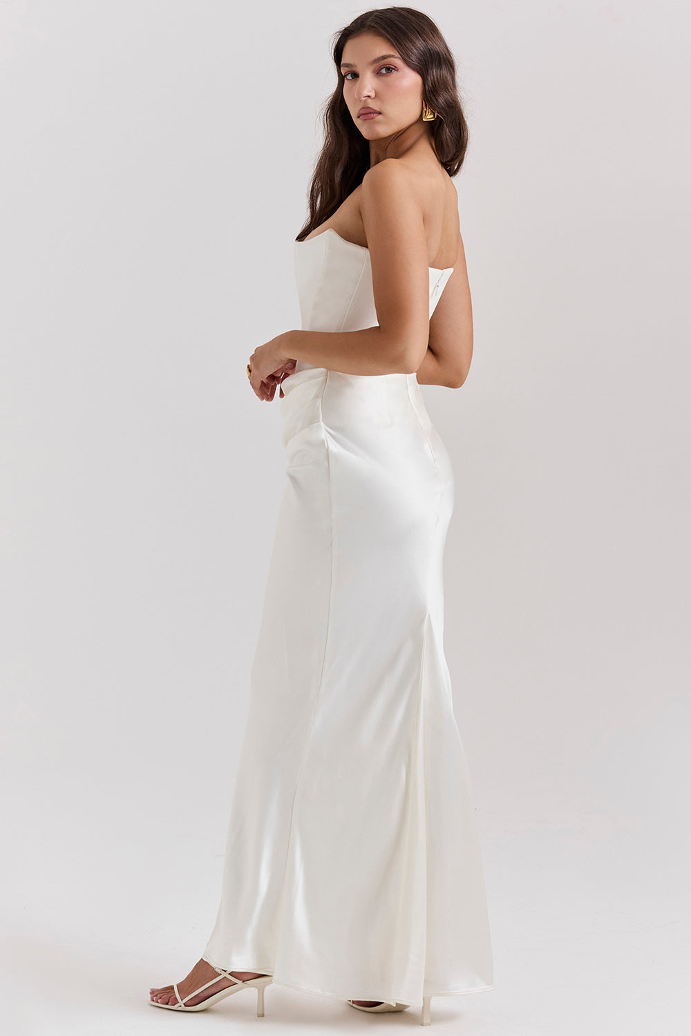 Korsetjurk dames – Elegante strapless jurk voor bruiloft en feestgelegenheden