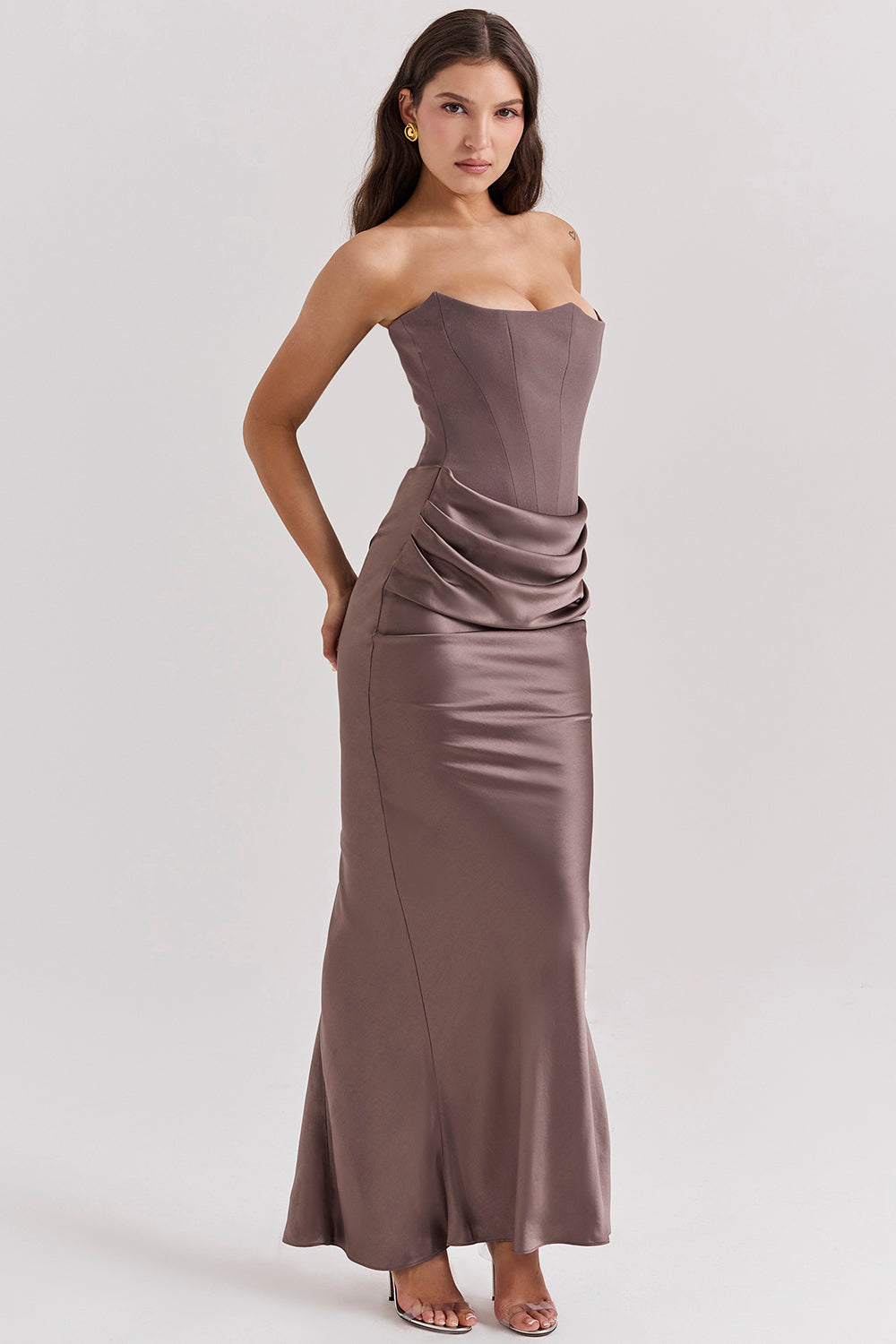 Korsetjurk dames – Elegante strapless jurk voor bruiloft en feestgelegenheden