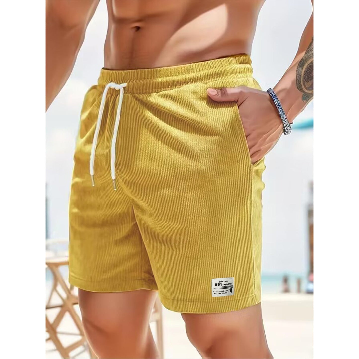 Shorts voor heren – Comfortabele vrijetijdshorts van ademend materiaal voor zomer