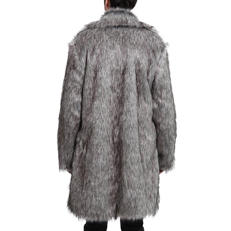 Mantel heren – Reverskraag met bontdesign voor stijlvolle winteroutfits