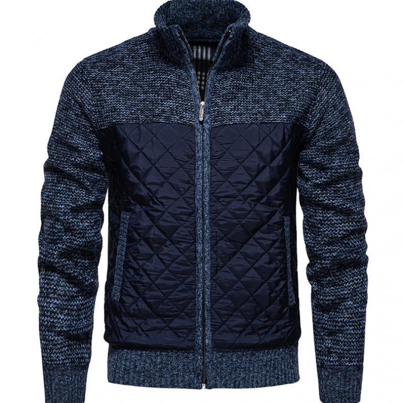 Gewatteerde Heren Jas met Staande Kraag – Warm en Stijlvol voor Herfst en Winter