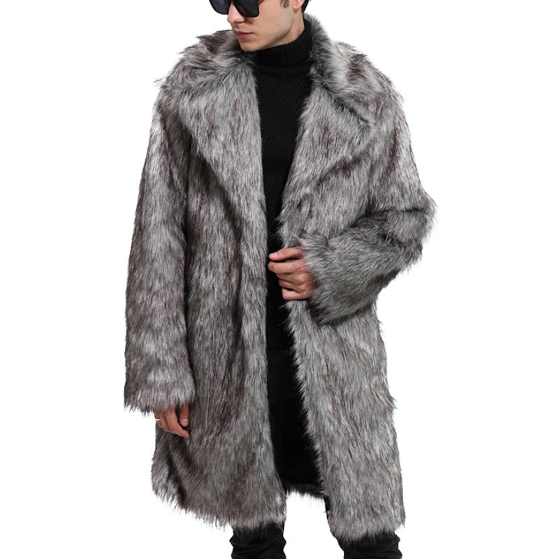 Mantel heren – Reverskraag met bontdesign voor stijlvolle winteroutfits