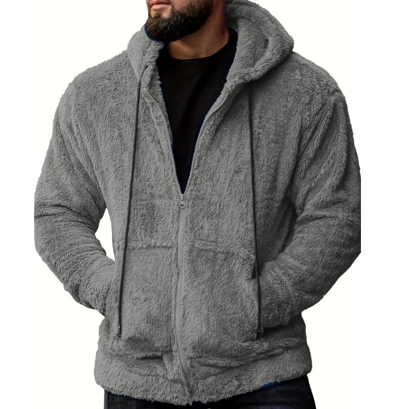 Herenjack met capuchon – Comfortabele hoodie met zijzakken voor casual stijl