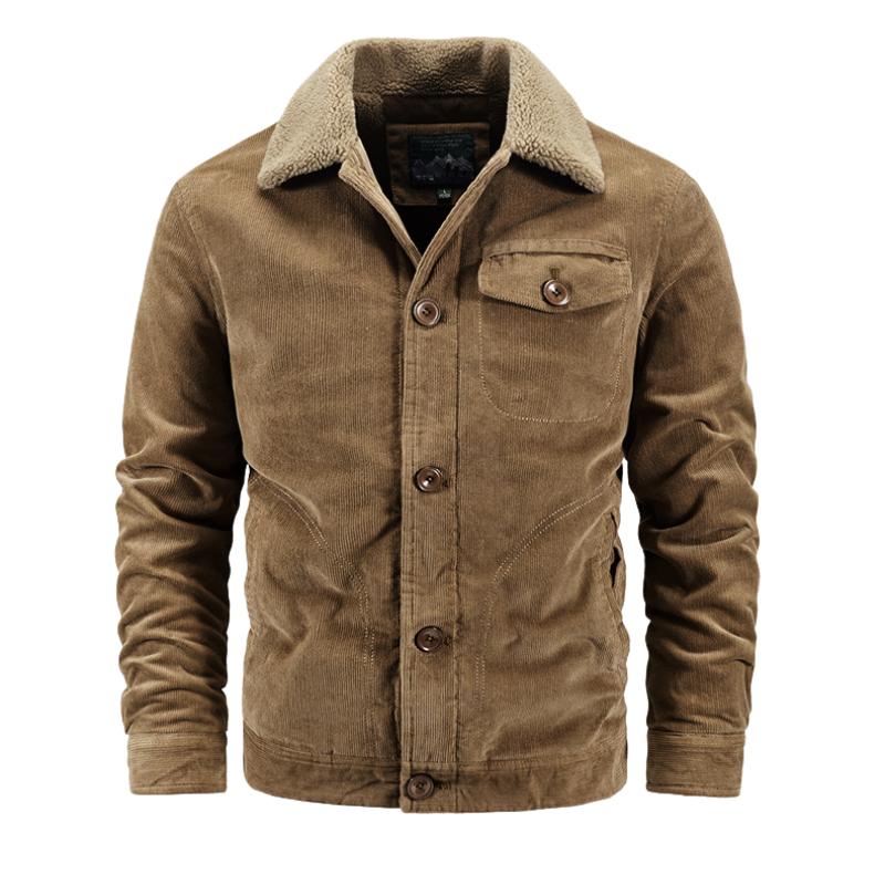 Vintage Herenjacke – Multifunctionele jas met meerdere zakken voor heren