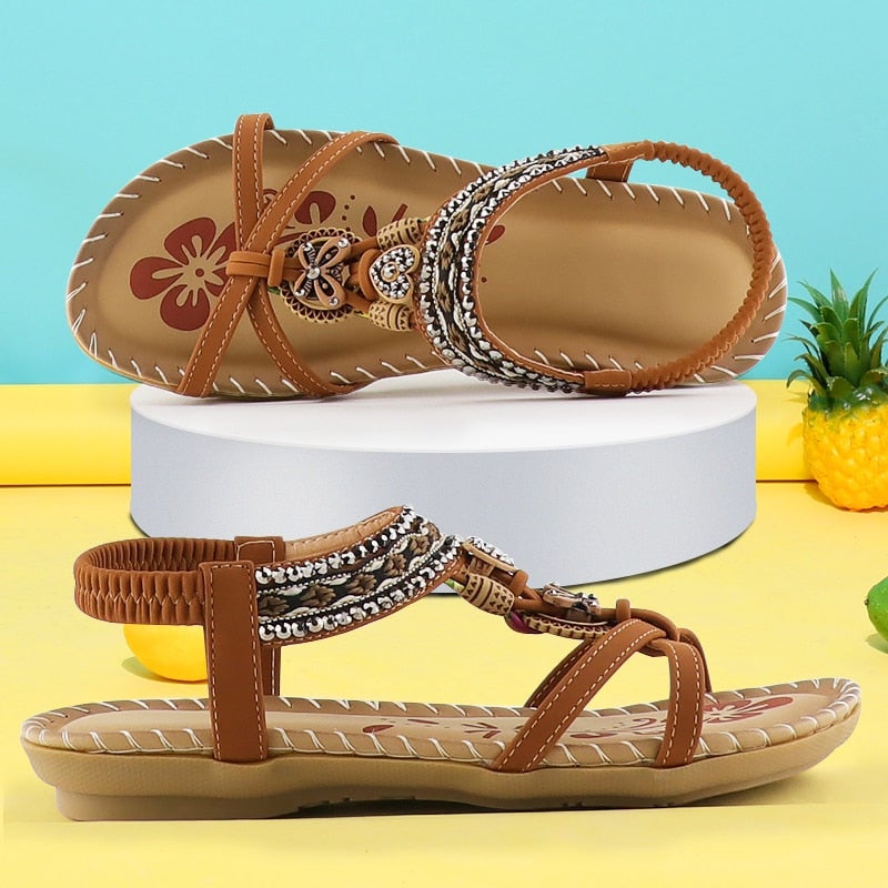 Sandaal Dames – Designer Sandaal van Leer met Elegante Ontwerpen voor Zomer