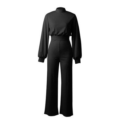 Lange mouwen dames jumpsuit – Elegante jumpsuit met comfortabele pasvorm voor elke gelegenheid
