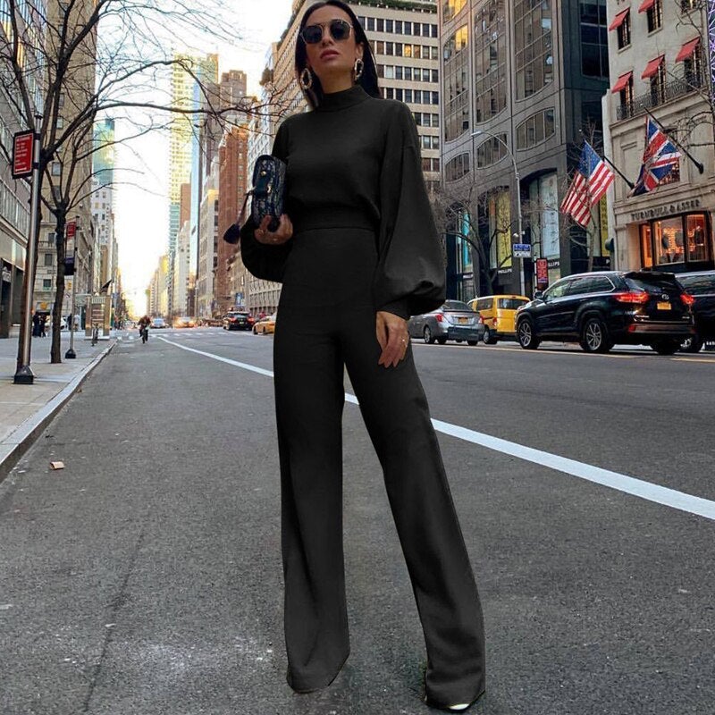 Lange mouwen dames jumpsuit – Elegante jumpsuit met comfortabele pasvorm voor elke gelegenheid