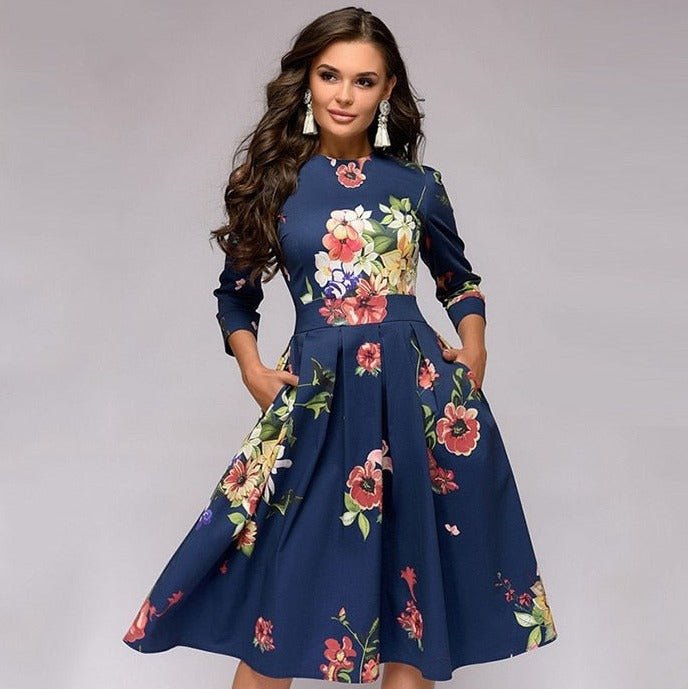 Bloemenjurk Dames – Elegante Gebloemde Jurk voor Zomer en Feest