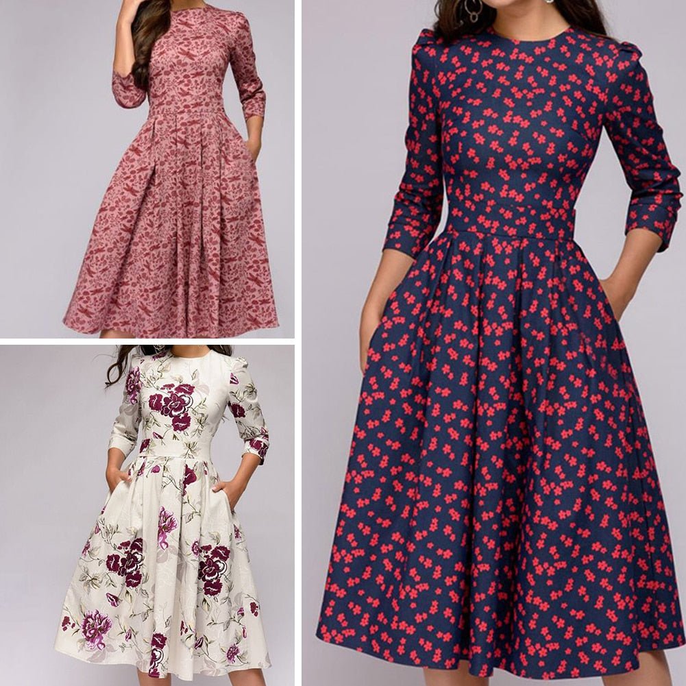 Bloemenjurk Dames – Elegante Gebloemde Jurk voor Zomer en Feest