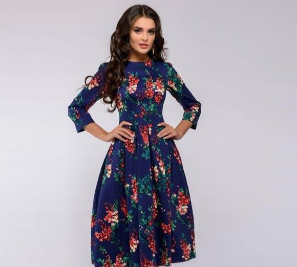 Bloemenjurk Dames – Elegante Gebloemde Jurk voor Zomer en Feest