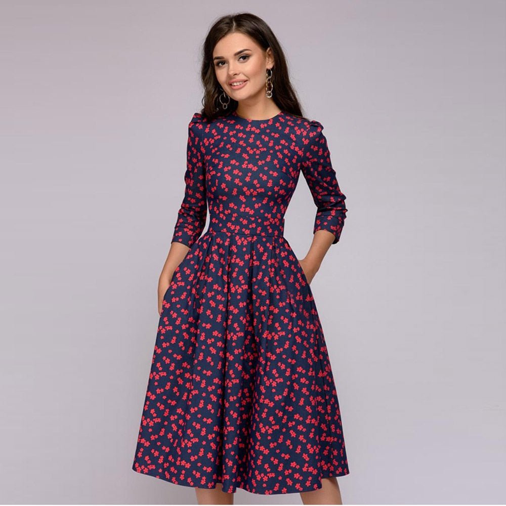 Bloemenjurk Dames – Elegante Gebloemde Jurk voor Zomer en Feest