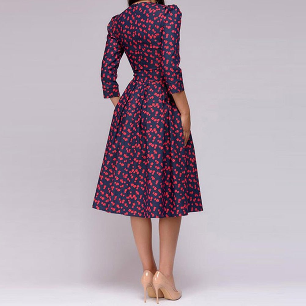 Bloemenjurk Dames – Elegante Gebloemde Jurk voor Zomer en Feest