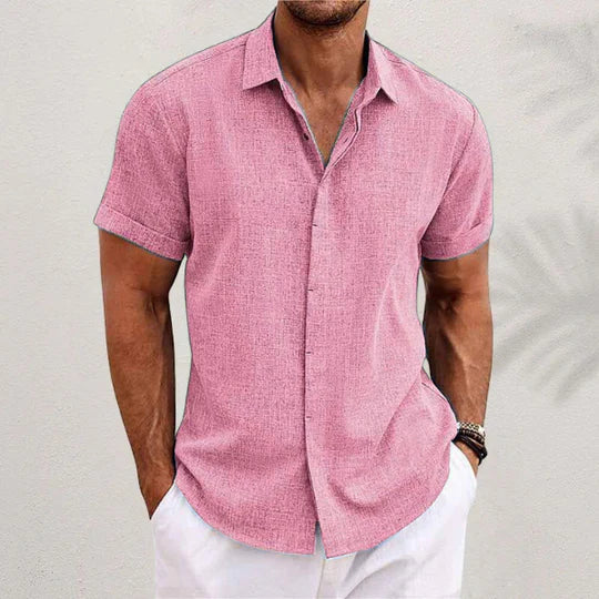 Casual Overhemd Heren – Stijlvol Button-Down Shirt van Katoen voor Vrijetijd Gebruik