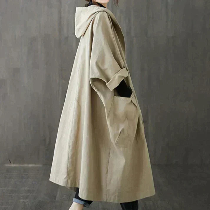 Trenchcoat dames – Elegante trenchcoat met zakken voor herfst en winter
