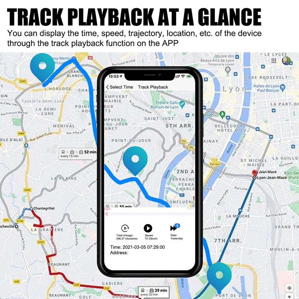 GPS Tracker Magnetisch Mini Volgsysteem Voertuigen