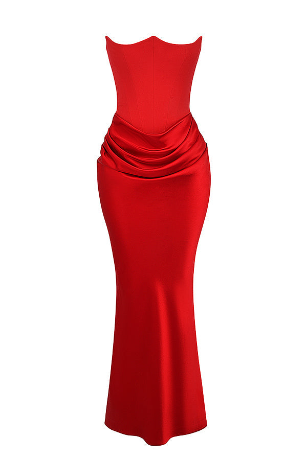 Korsetjurk dames – Elegante strapless jurk voor bruiloft en feestgelegenheden