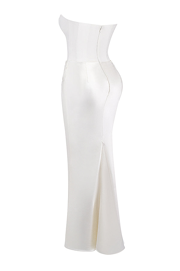 Korsetjurk dames – Elegante strapless jurk voor bruiloft en feestgelegenheden