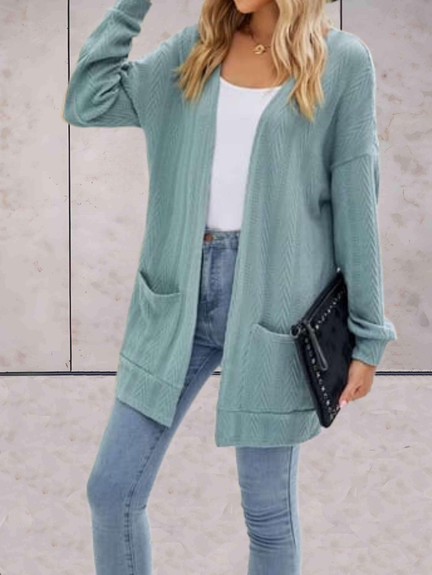 Lange cardigan dames – Casual gebreide cardigan voor dagelijks gebruik