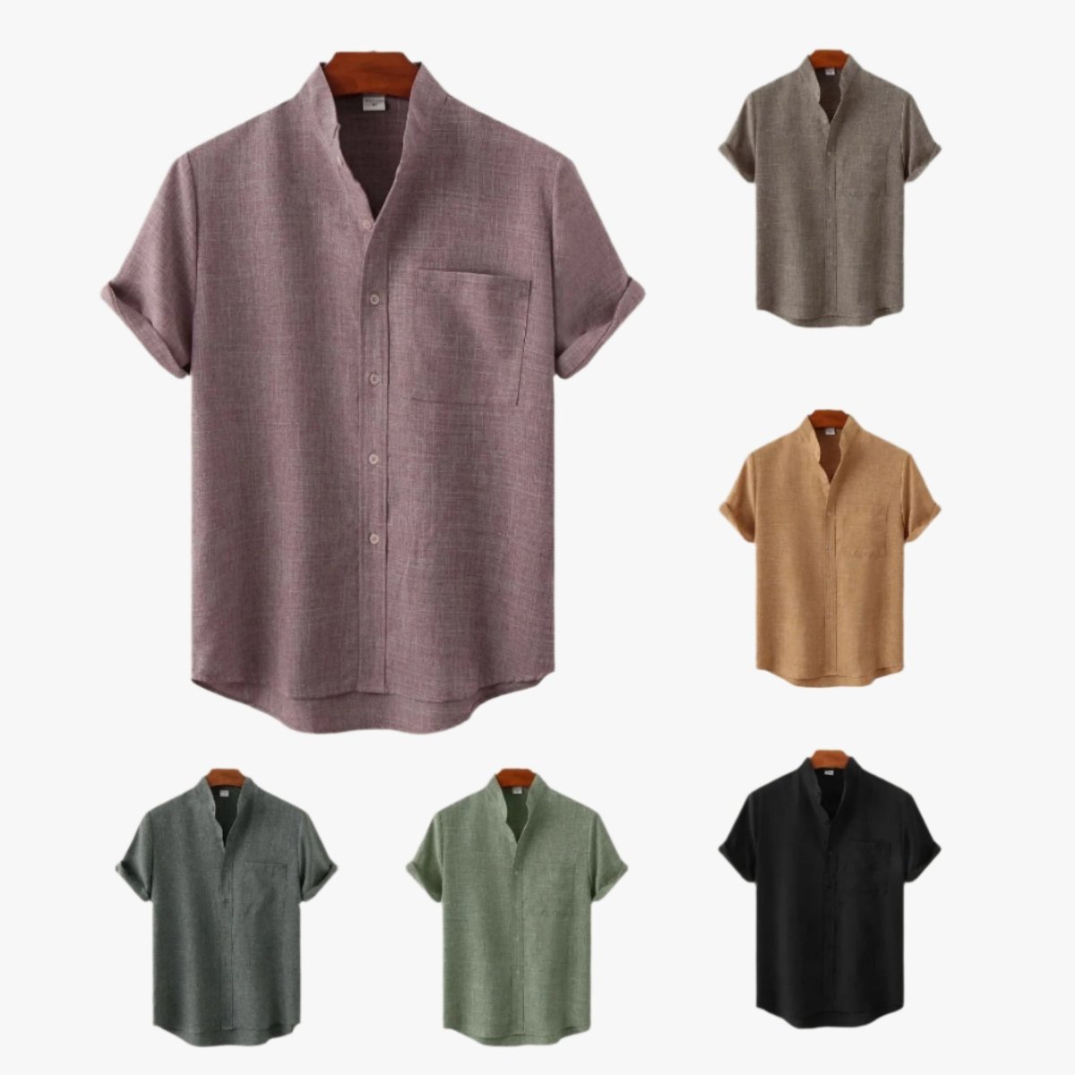 Overhemd Heren – Casual Comfortabel Katoen Overhemd voor Vrijetijdskleding