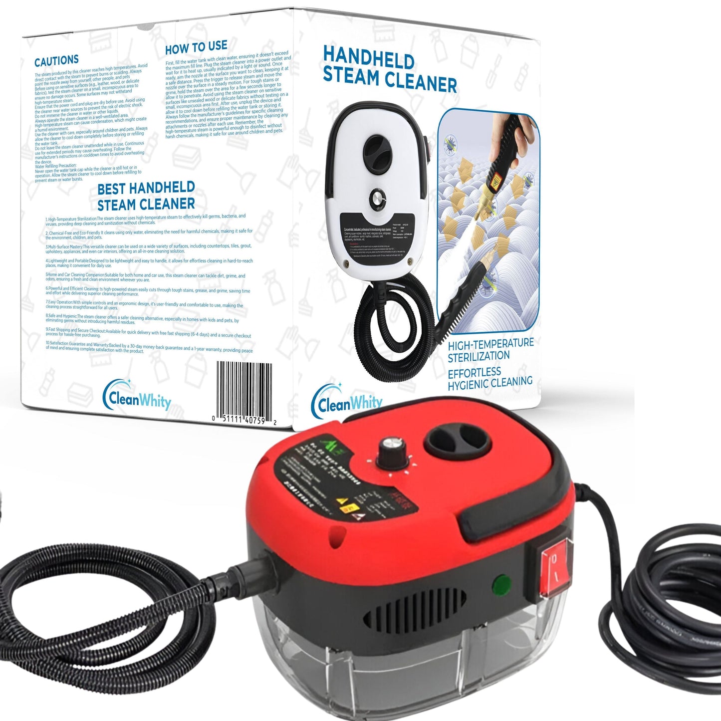 Handheld Stoomreiniger Hoge Temperatuur Hogedrukreiniger