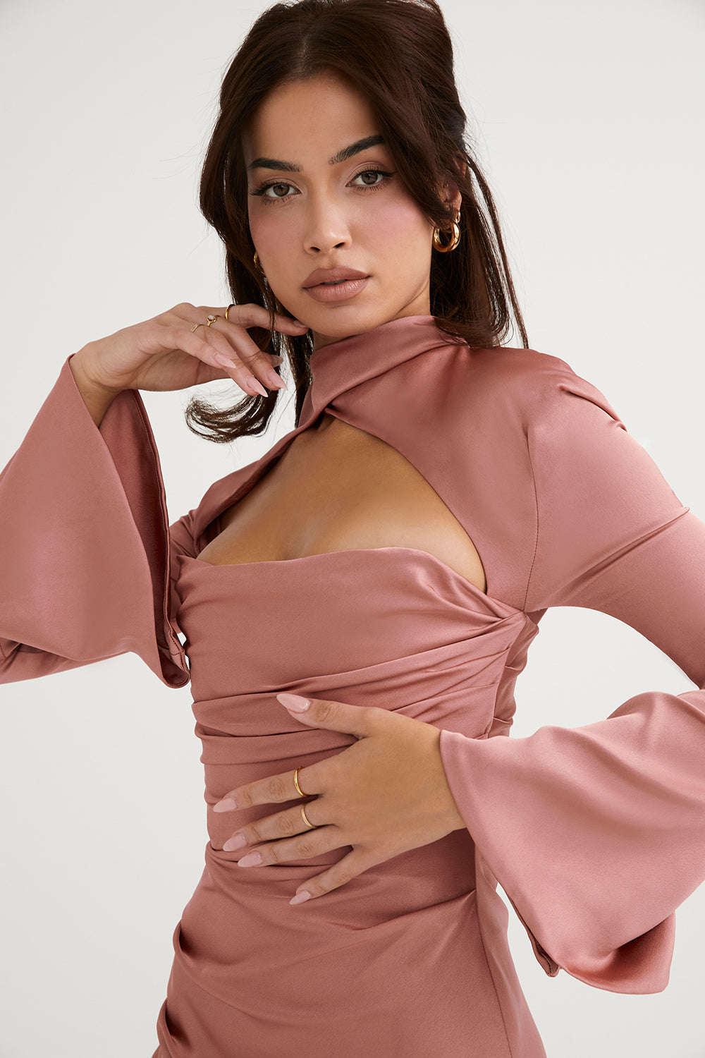Stijlvolle jurk dames – Elegante jurk met bloemenprint voor feesten