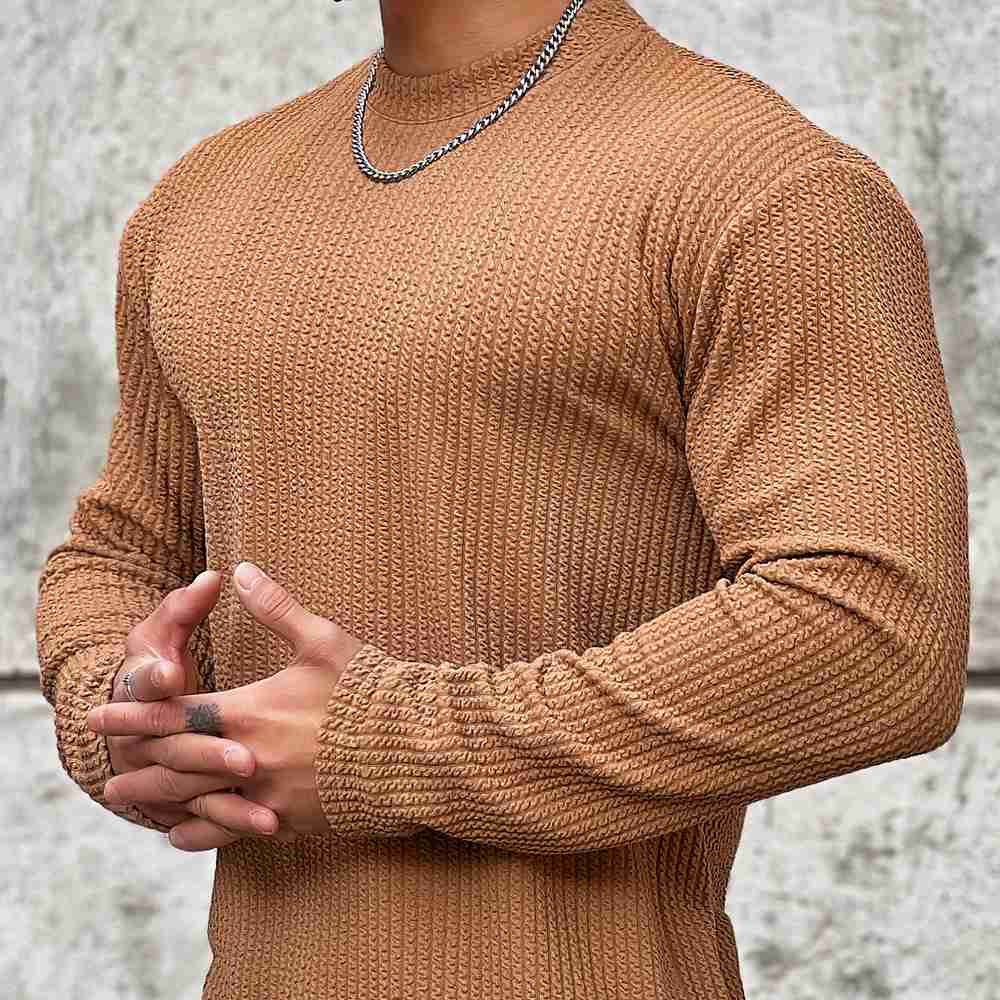 Comfortabele Pullover Heren – Warme Trui van Katoen met Moderne Pasvorm