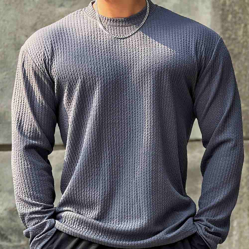 Comfortabele Pullover Heren – Warme Trui van Katoen met Moderne Pasvorm