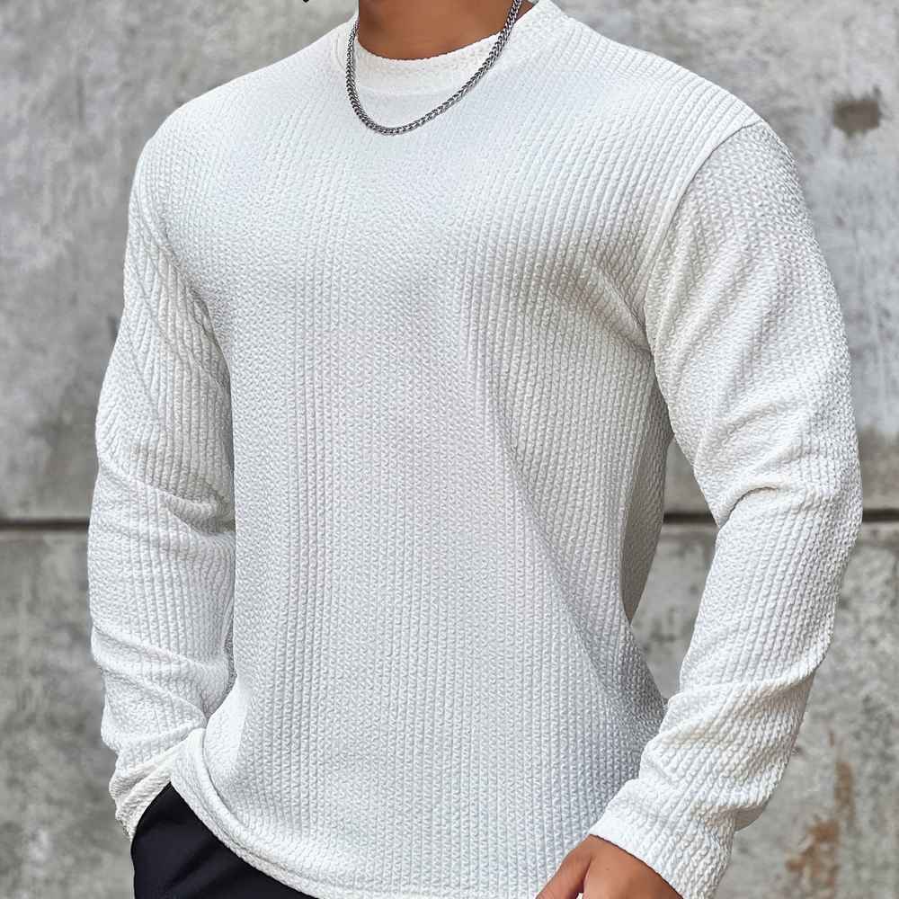 Comfortabele Pullover Heren – Warme Trui van Katoen met Moderne Pasvorm