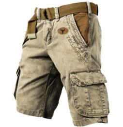 Korte cargo broek heren – Comfortabele korte broek voor mannen met zakken