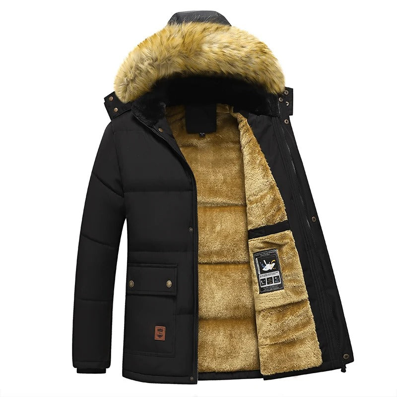 Winterjas Heren – Warme en stijlvolle winterjas met capuchon en pockets
